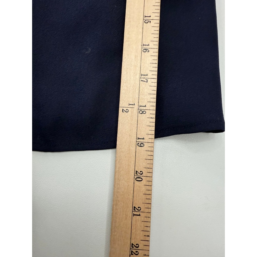 Club Monaco Navy Blue Deep V-Neck Cross Back Sleeveless Shirt XSmall NEW - Picture 6 of 8
